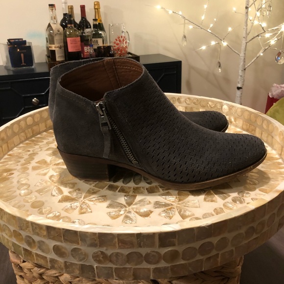 lucky brand low heel ankle boots